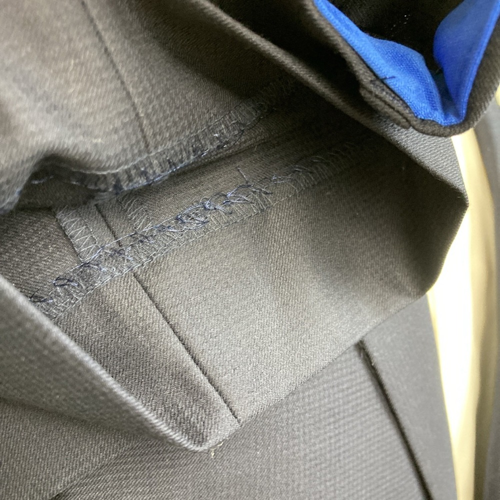 Kenneth Cole Reaction Men 2-pc Techni-Cole Suit Navy Jacket 44L Pant 37W 32L - Picture 13 of 14